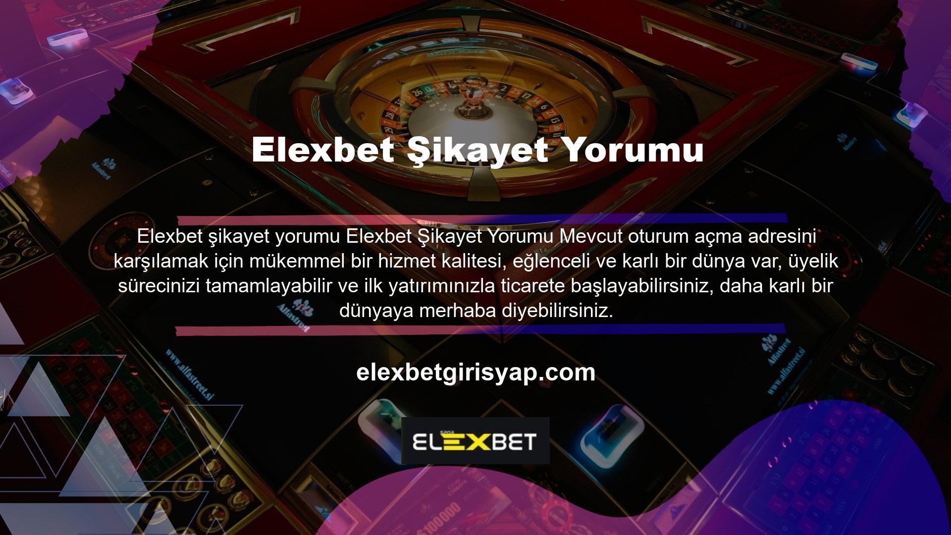 Elexbet sektördeki tek güvenilir ve kazançlı adres olmaya devam edecek ve size daha fazla fayda sağlamaya devam edecektir